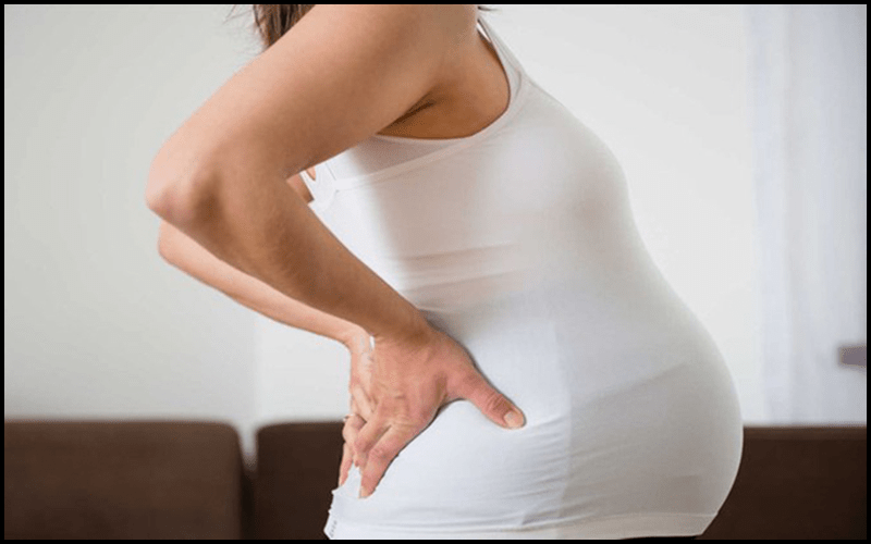 Hiện tượng đau lưng diễn ra khá phổ biến khi mẹ bầu chuẩn bị sinh