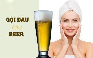 Gội đầu bằng bia