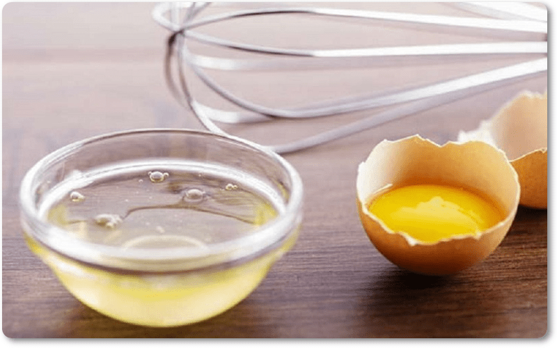 òng trắng trứng là cách làm gel bôi trơn tại nhà đơn giản