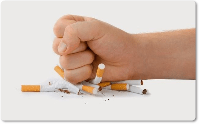 Bạn nên từ bỏ các chất kích thích như thuốc lá, rượu, bia, cà phê