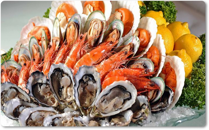 Hải sản là thực phẩm tốt cho tinh trùng