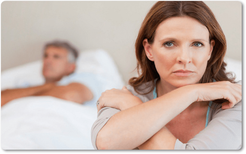 hoạt động của buồng trứng giảm sút nhanh chóng dẫn đến lượng estrogen giảm nhanh chóng.